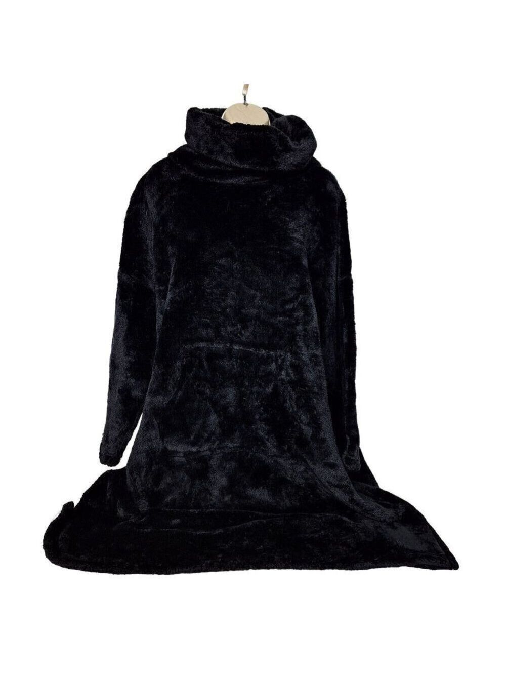Stan Herman Black Plush Cuddler One Size